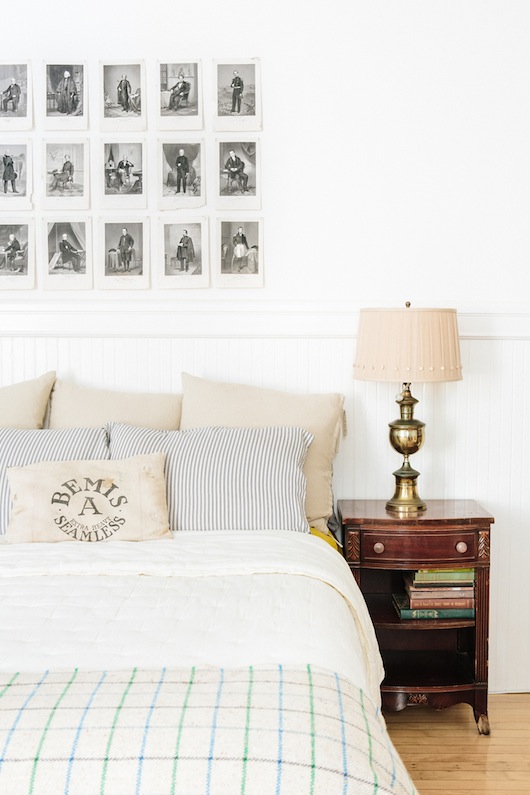 Bedroom. Home of Kate Davison + Jesse Hayes via This is Brick + Mortar. Photo by Colin Price.