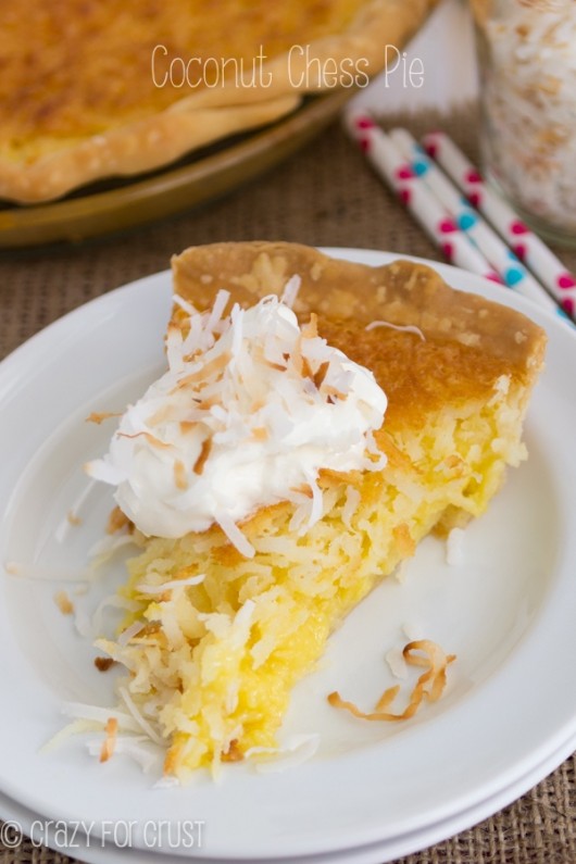 Coconut Chess Pie recipe by Crazy for Crust