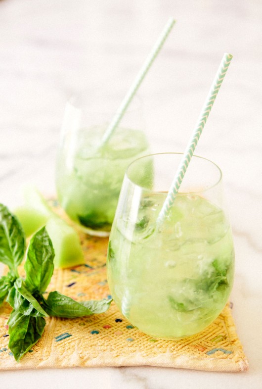 Honeydew Basil Spritzer | A House in the Hills